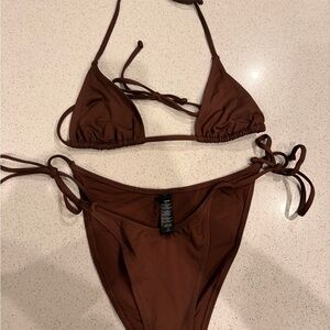 SKIMS Chocolate Bikini Set